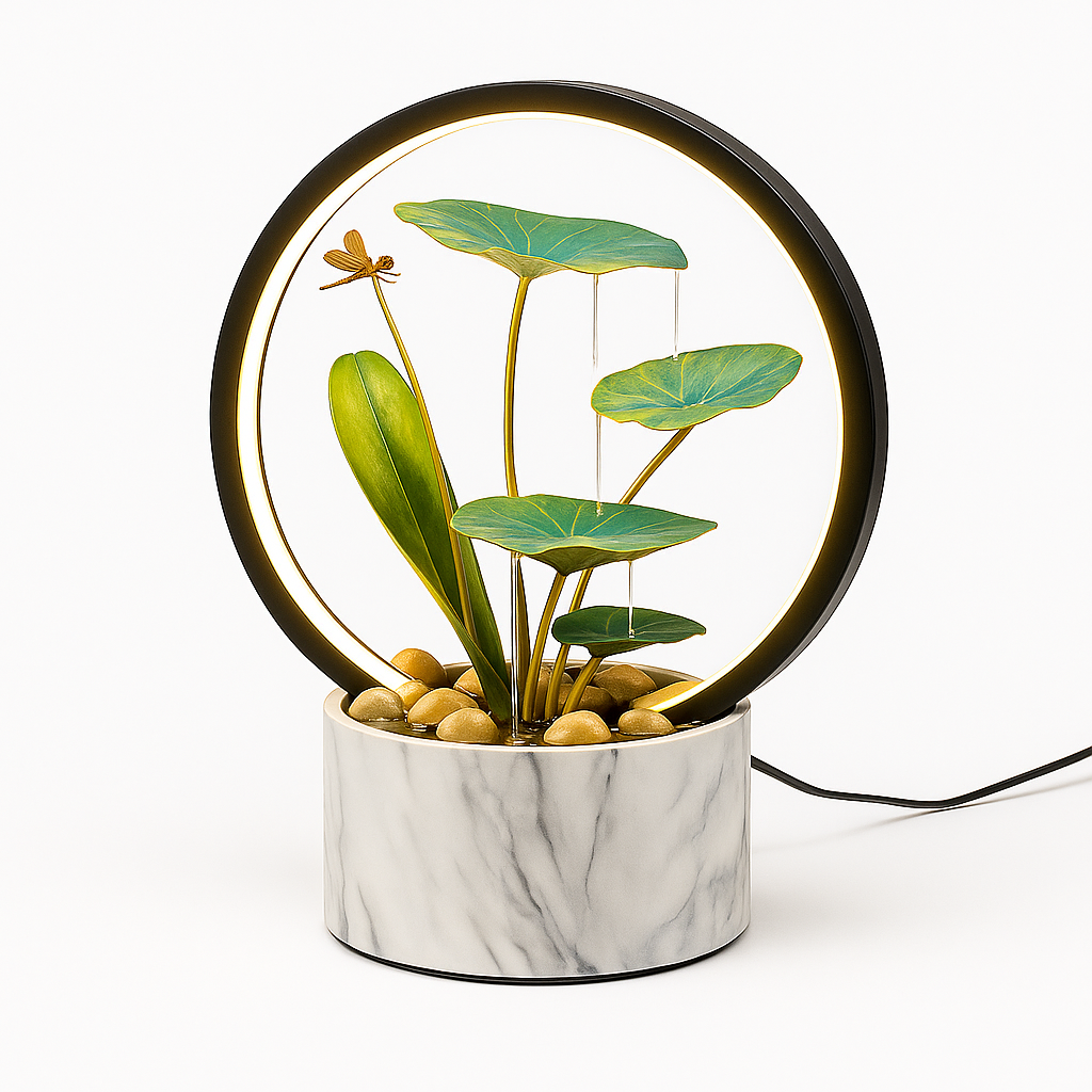 Fontaine Zen Flow – Lumière & Harmonie naturelle