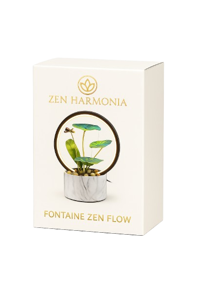 Fontaine Zen Flow – Lumière & Harmonie naturelle